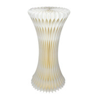 TABLE BLANCHE ILLUMINÉ ET PLIABLE AVEC PLATEAU EN ACRYLIQUE  DIA 500MM H1000MM X2PCS