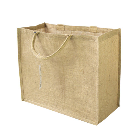 Sac cabas en jute brun 450x220mm H370mm