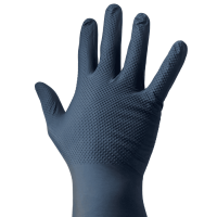 Gant nitrile Ambidextre noir 4,7g contre les produits chimiques dangereux  et les micro-organismes A 240x115mm
