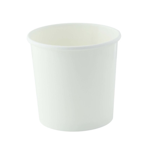 Pot carton blanc chaud et froid 350ml Ø90mm  H85mm