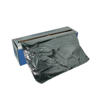 Rouleau de film aluminium de 10 microns, de 45 cm de large et 200 m de long, en boîte carton distrib 500x90mm H90mm