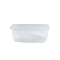 Boite plastique PP rectangulaire transparente110x80mm H50mm 250ml