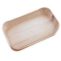 Plateau decor bois  clair laminé185x105mm H12mm