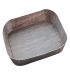 Plateau decor bois foncé laminé 147x235mm H12mm