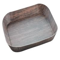 Plateau decor bois foncé laminé 147x235mm H12mm