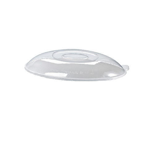 Couvercle BioNchic dôme transparent en plastique PET 275x160mm H45mm