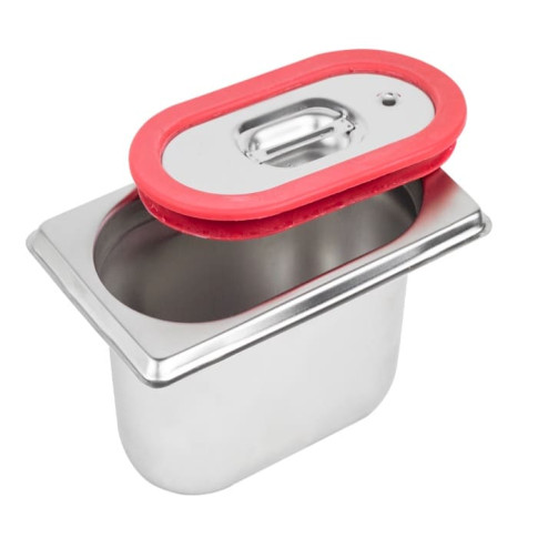 Bac GN inox 1/9 H6,5cm 176x108mm H65mm