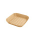 Moule à friture perforé carré kraft   160x160mm H45mm