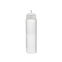 Squeezer souple transparent 1 embout, plastique BPA free  H260mm 630ml