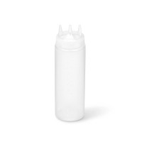 Squeezer souple transparent 3 embouts, plastique BPA free  H260mm 630ml