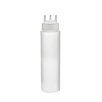 Squeezer souple transparent 3 embouts,  plastique BPA free  H295mm 920ml