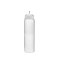 Squeezer souple transparent 1 embout, plastique BPA free  H185mm 230ml