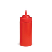 Squeezer souple rouge 1 embout, plastique BPA free