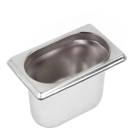 Bac GN inox 1/9 H 10cm 176x108mm H100mm