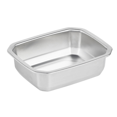 Barquettes inox scellables GN 1/8 160x130mm H45mm