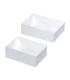 Boîte pâtissière carton blanc sans couvercle