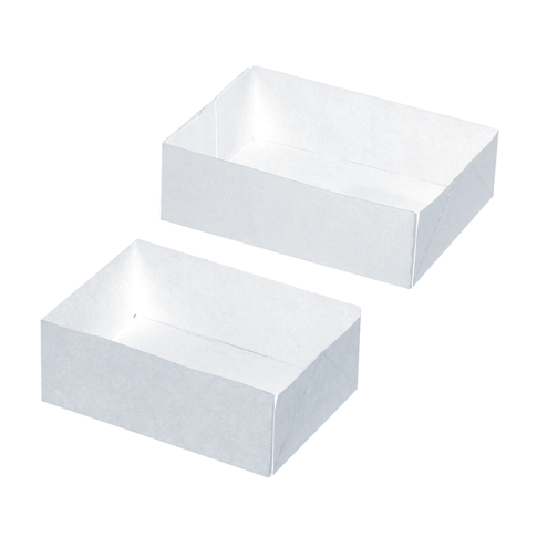 Boîte pâtissière carton blanc sans couvercle
