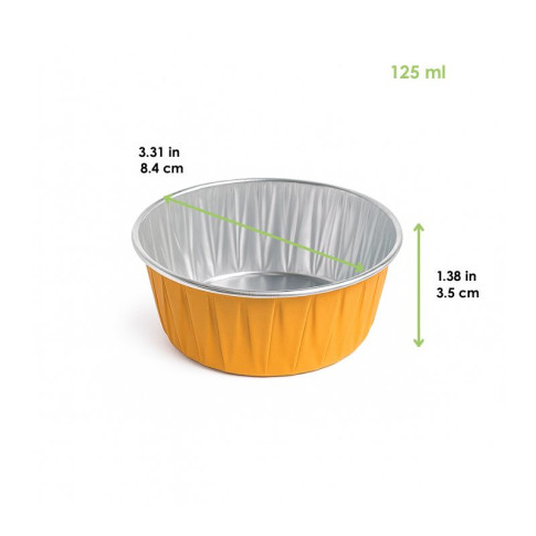 Opseal Pot aluminium couleur or   H35mm 125ml