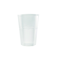 Verre à facettes plastique PP réutilisable "Optimal"   H108mm 340ml