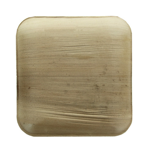 Assiette carrée en palmier  200x200mm H20mm