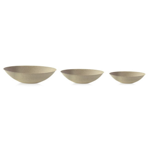 Bol ovale brun en pulpe "BioNchic"  240x145mm H63mm 1000ml