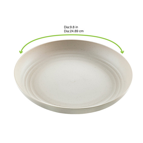 HUSKLY Assiette réemployable composite beige  H30mm