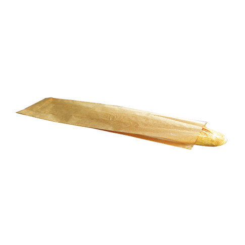 Sac sandwich papier kraft brun ingraissable  100x40mm H340mm