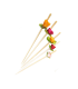 Pique bambou décor fleur  H120mm