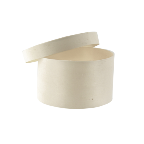 Boite bois ronde avec couvercle   H45mm