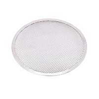 Grille à pizza ronde aluminium à fond ajouré  H4mm