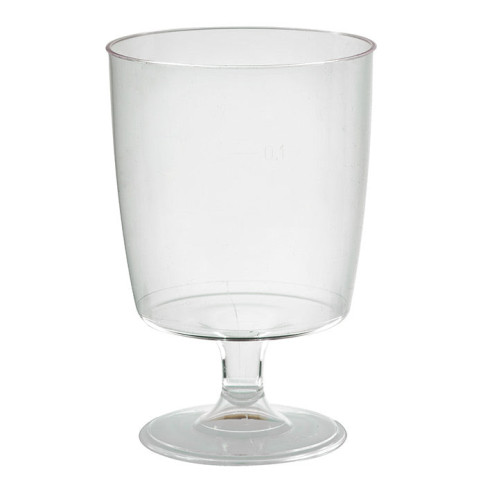 Verre à vin réutilisable plastique PS  H100mm 150ml
