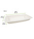 Barquette scellable pulpe laminée PLA "gastronorme" 1/3 325x172mm H48mm 1700ml