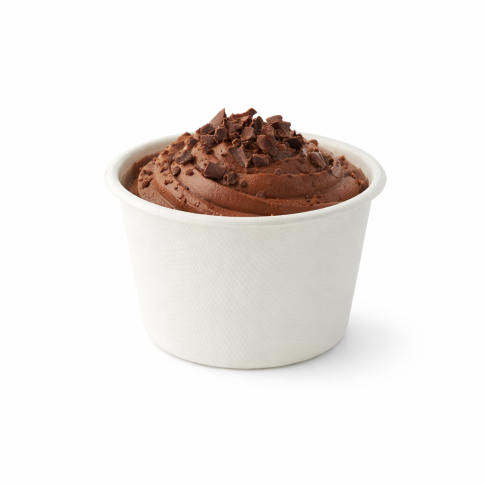 Pot à dessert blanc en pulpe de canne à sucre  H55mm 240ml