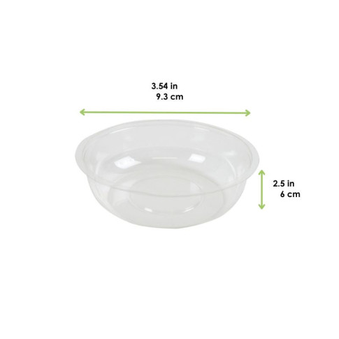 Insert plastique PET transparent pour pot / coupe  H25,5mm