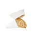 Boîte à crêpe triangulaire carton blanc 215x185mm