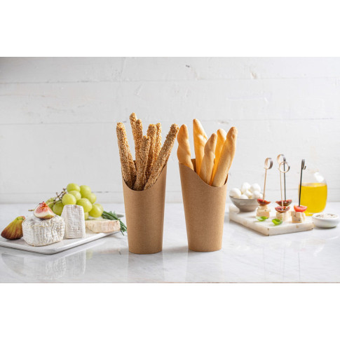 Pot wrap carton brun   H117mm 230ml