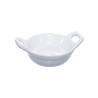 Mini plat en porcelaine blanc  85x60mm H30mm