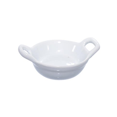 Mini plat en porcelaine blanc  85x60mm H30mm