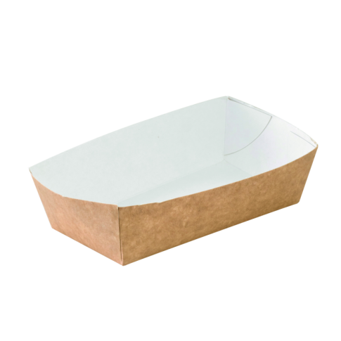 Barquette en carton kraft  120x60mm H37mm 350ml