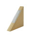 Triangle sandwich kraft simple à fenêtre  26x123mm H123mm