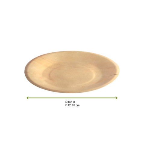 Assiette ronde en bois "Scandinavie"   H10mm