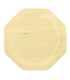 Assiette octogonale en bois "Scandinavie"  260x220mm