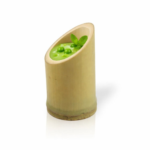 Tube bambou coupe oblique "Asahi"  H90mm 60ml