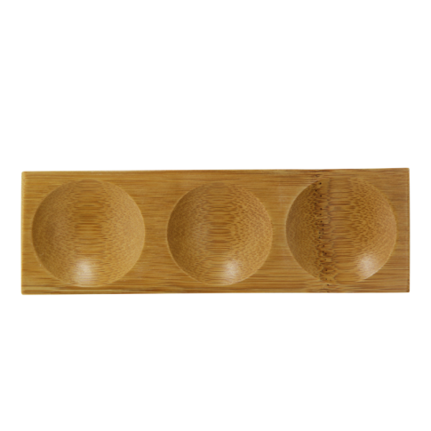 Assiette bambou 3 compartiments "Patong"  180x60mm H10mm