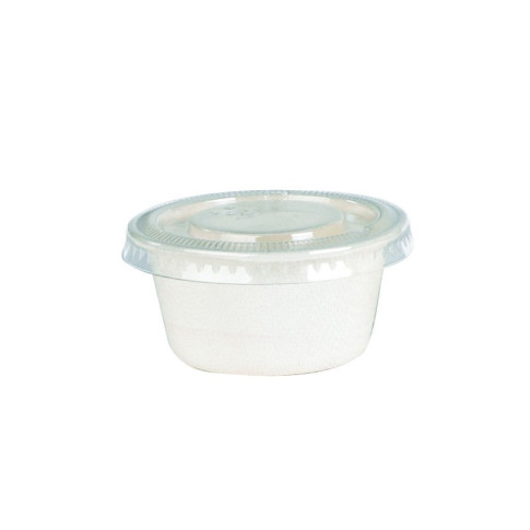 Coupelle pulpe ronde blanche   H30mm 60ml