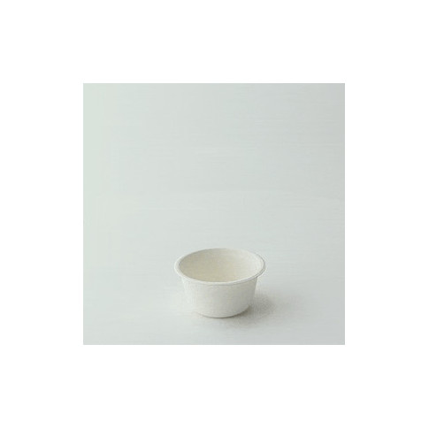 Coupelle pulpe ronde blanche   H30mm 60ml