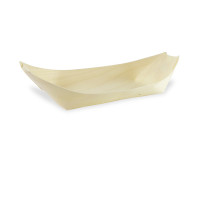 Barquette bateau bois  220x105mm H30mm