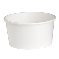 Saladier rond en carton blanc "Buckaty"  H75mm 900ml