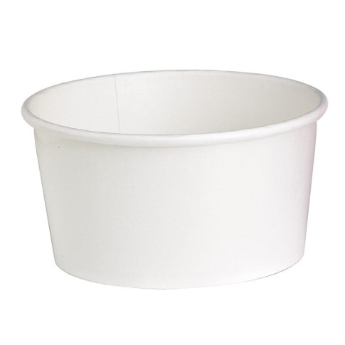 Saladier rond en carton blanc "Buckaty"  H75mm 900ml