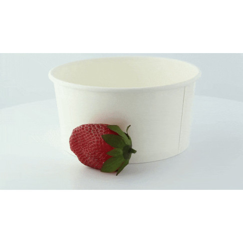 Saladier rond en carton blanc "Buckaty"  H75mm 900ml